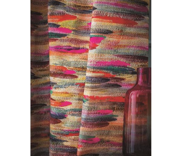 tissu pour rideaux multicolore