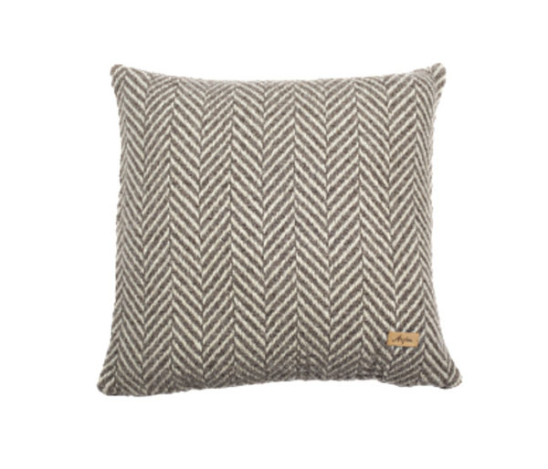 coussin laine a chevrons