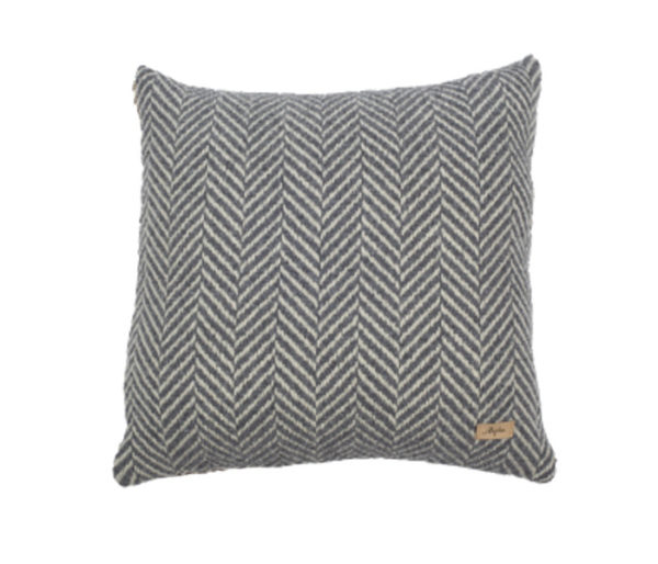 coussin laine a chevrons