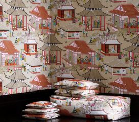 Manuel Canovas<br>Tissu Madame Butterfly