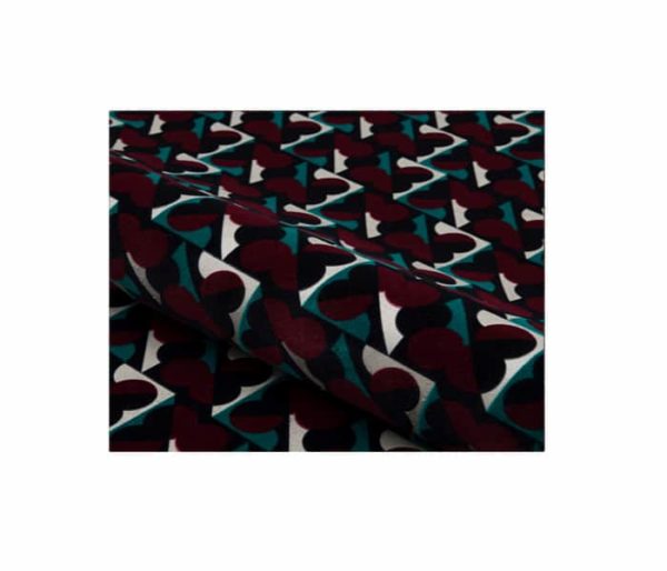 Velours motif géométrique