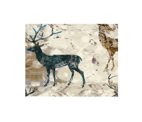 Tissu rideaux imprimé de cerf