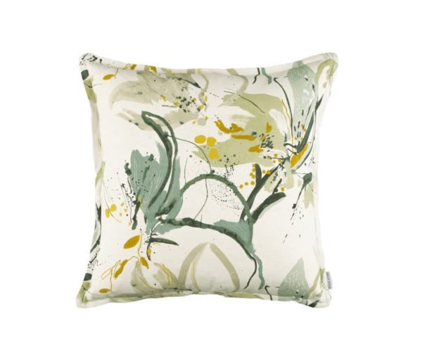 Coussin floral contemporain