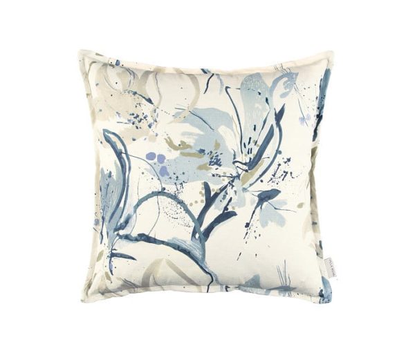 Coussin floral contemporain