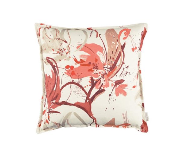 Coussin floral contemporain