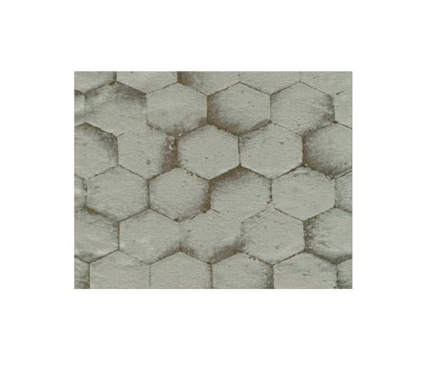 tissu satin avec motifs hexagonaux