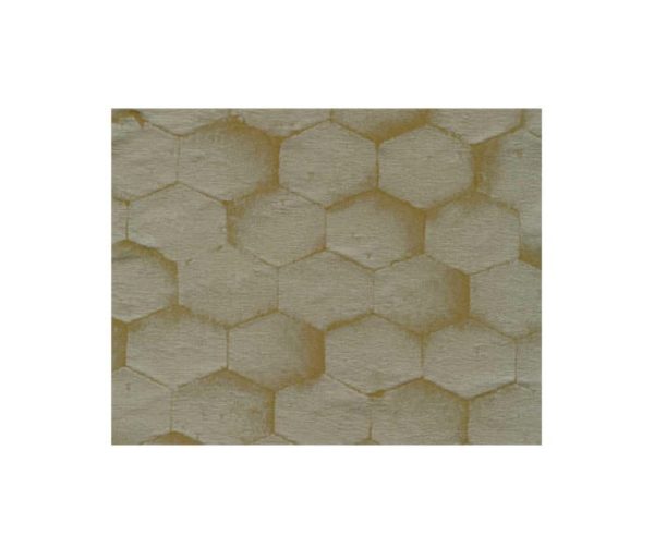 tissu satin avec motifs hexagonaux