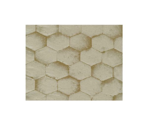 tissu satin avec motifs hexagonaux