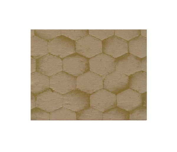 tissu satin avec motifs hexagonaux