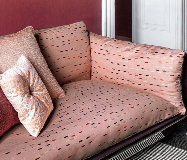 tissu brodé contemporain pour sièges et rideaux