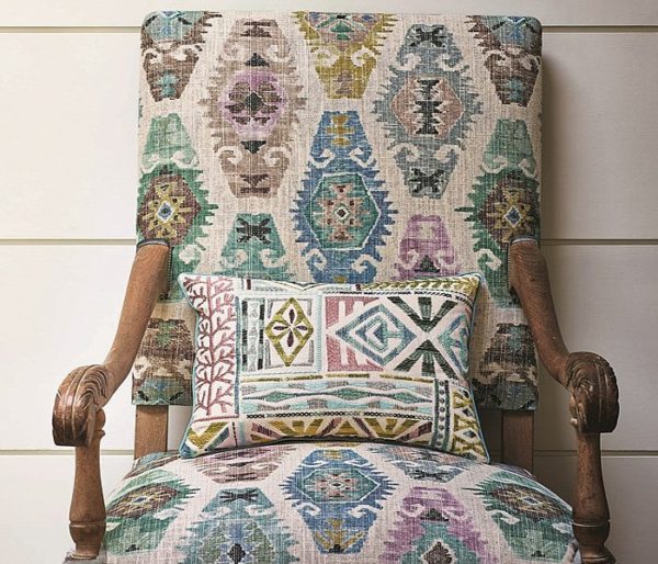 tissu imprimé de motifs traditionnels Kilims