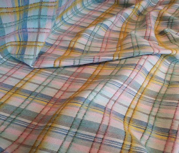 tartan de velours contemporain