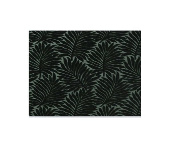 velours gauffré d'un motif de palmes