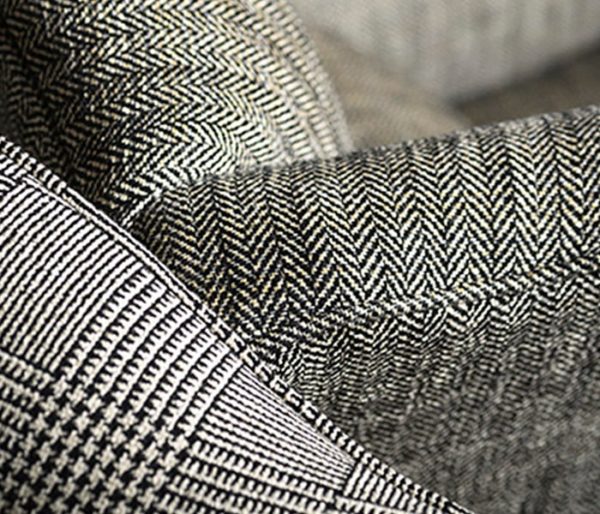 tissu jacquard double chevrons