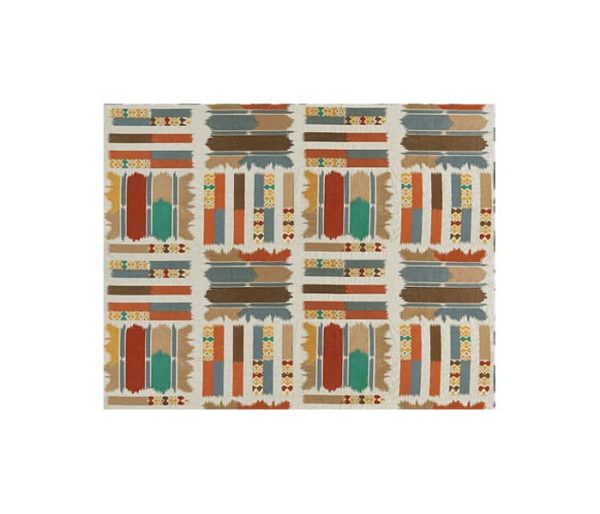 Toile de coton imprimé d'un motif tribal coloré