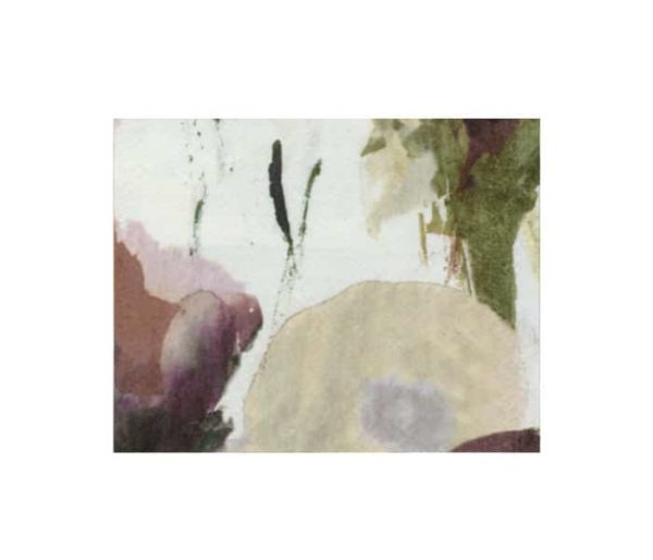 satin imprimé de larges fleurs façon aquarelle
