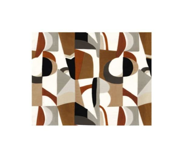 Tissu Casamance brodé de motifs géométriques et colorés