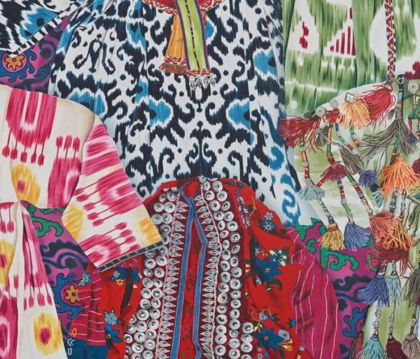 Coton imprimé de kimonos colorés