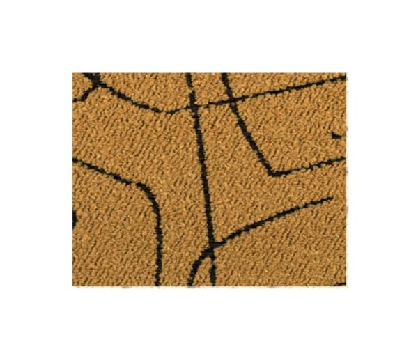 Tissu bouclette imprimée de lignes contrastées