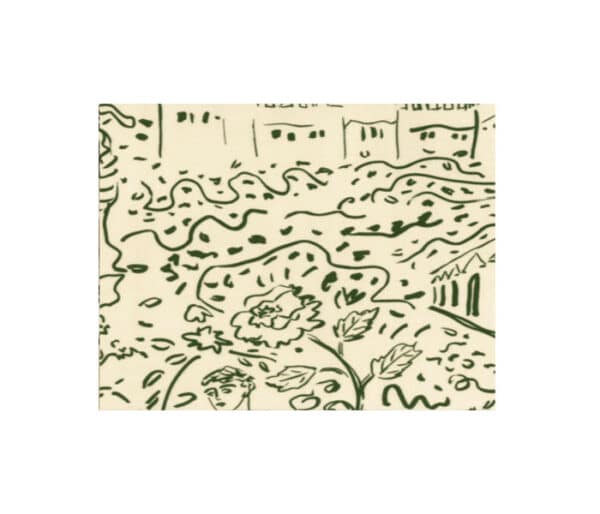 Toile imprimée d'un dessin au fusain néo classique