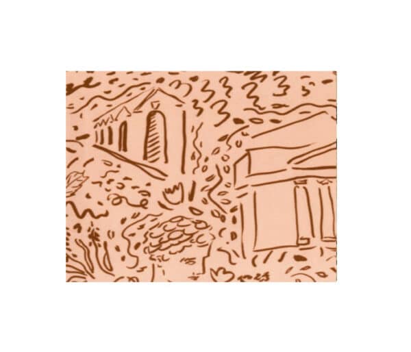 Toile imprimée d'un dessin au fusain néo classique