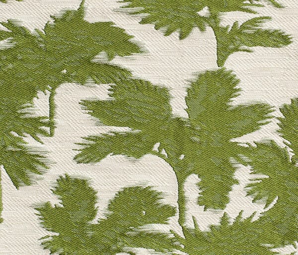 tissu jacquard représentant des palmiers