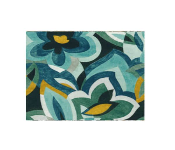 Motif floral d'inspiration art déco