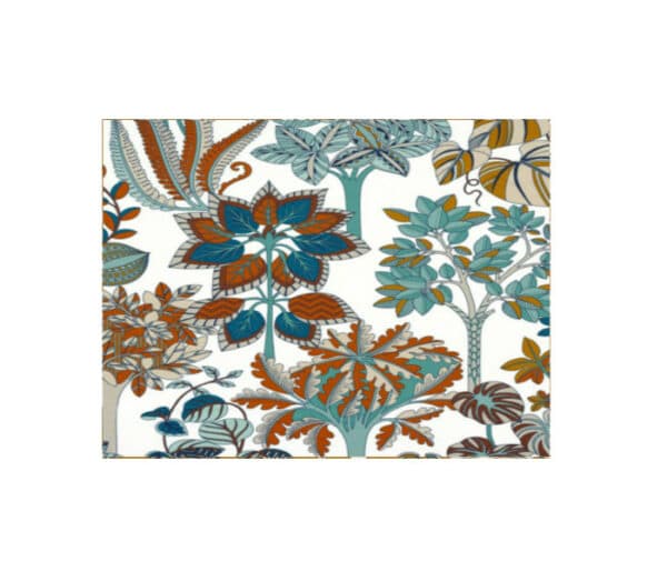 Motif floral d'inspiration art déco